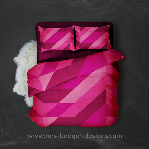 hot pink bedding set