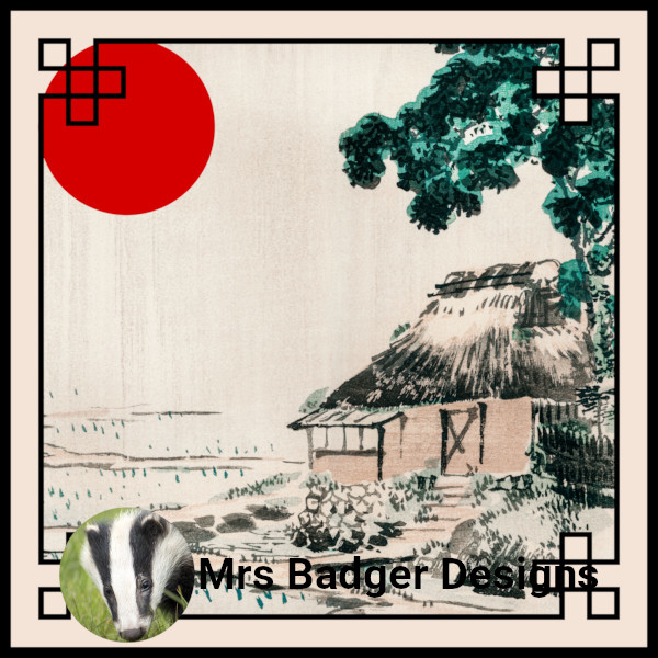 Japanese rural farm Kono Bairei mrs badger designs