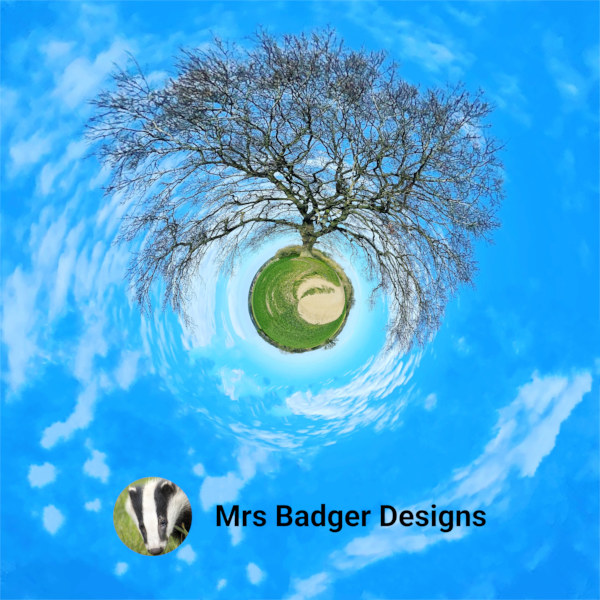 small tiny minature planet single tree mrs badger designs