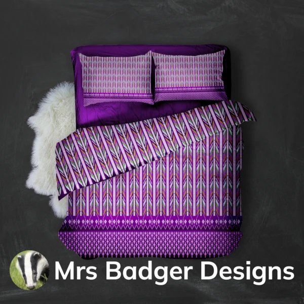 bedding set teal thai silk fishing design mrs badger designs