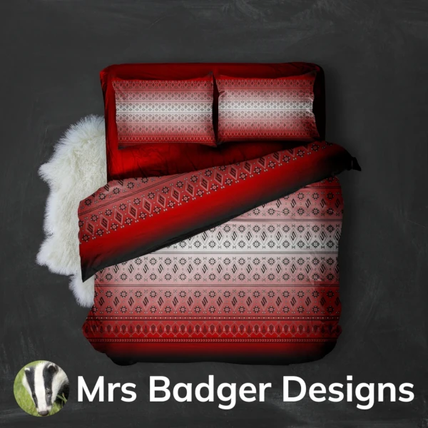 bedding red hook thai silk pattern design mrs badger designs