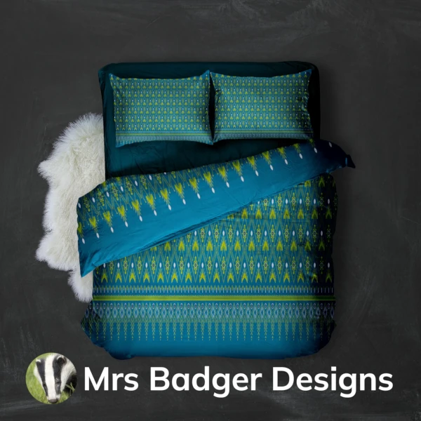 bedding thai green silk pattern design mrs badger designs