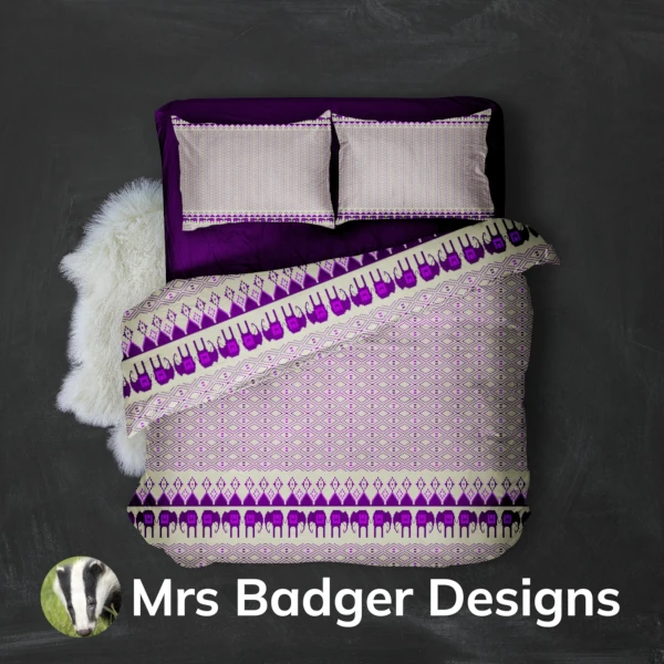 bedding beige thai silk pattern designmrs badger designs