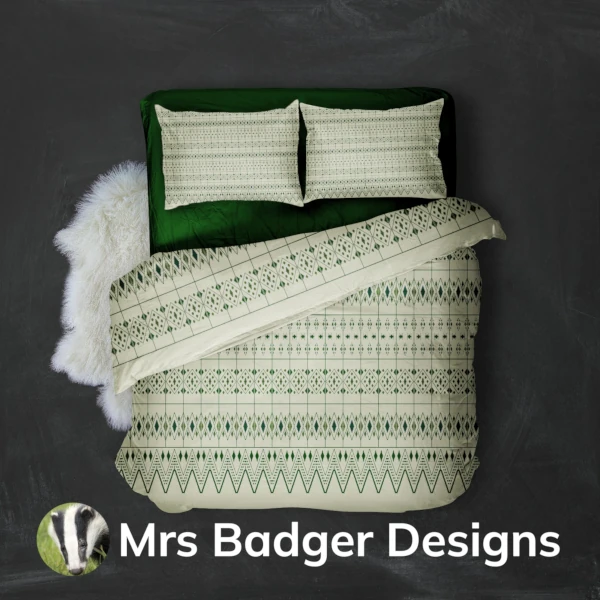 bedding beige thai silk pattern designmrs badger designs
