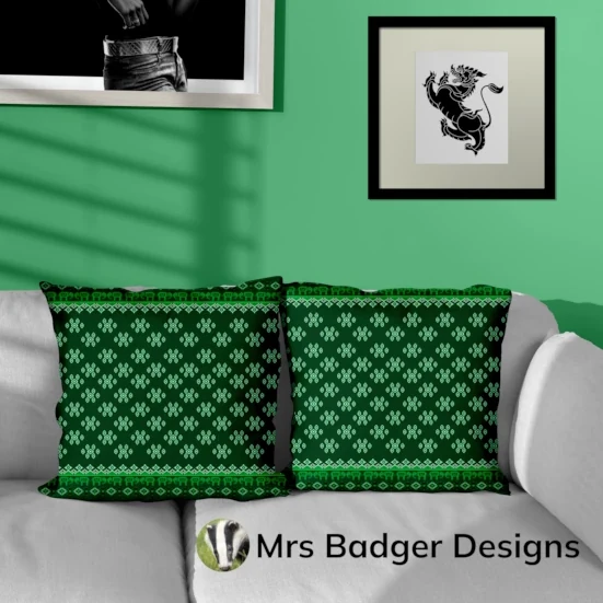 bedding green thai silk pattern design mrs badger designs